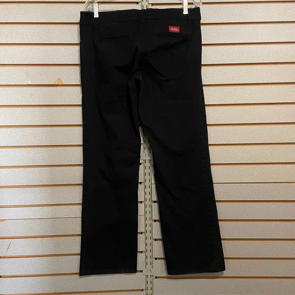 Dickies Black Work Pants Womens Size 17 Bootcut Stretch Cotton Blend‎